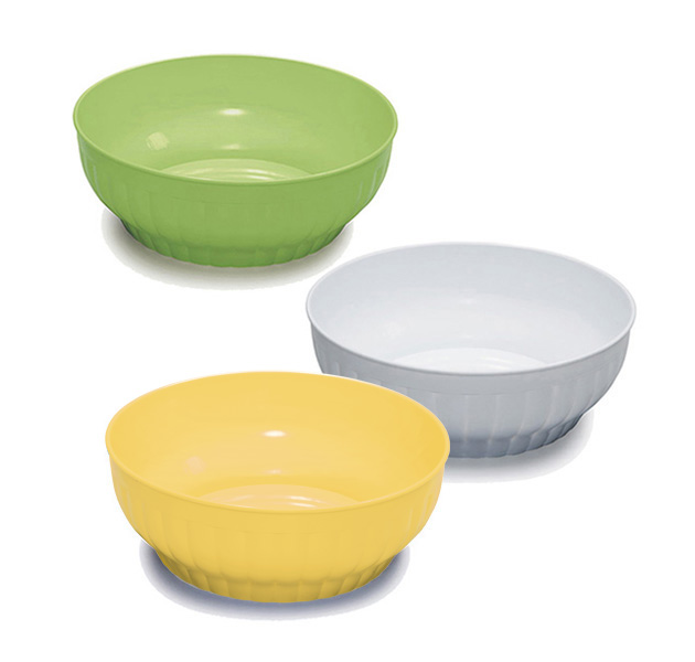 Ribbed salad-bowls ø cm 28