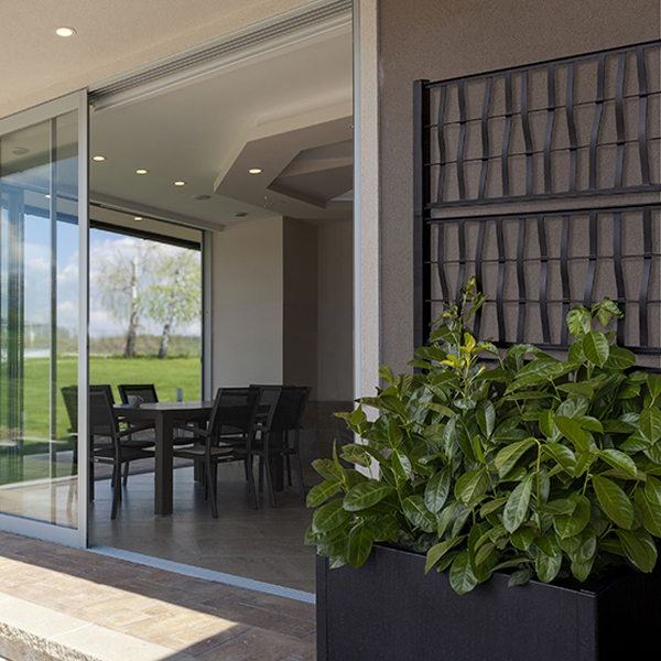 Jardinera Ethica rectangular con soporte