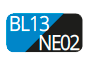 BL13/NE02 - Capri-Blau/Schwarz BL13/NE02 - Capri-Blau/Schwarz