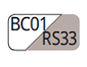 BC01/RS33 - White/Powder pink