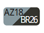AZ18/BR26 - Azul acero/Algarroba