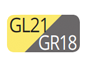 GL21/GR18 - Strohgelb/Pulvergrau
