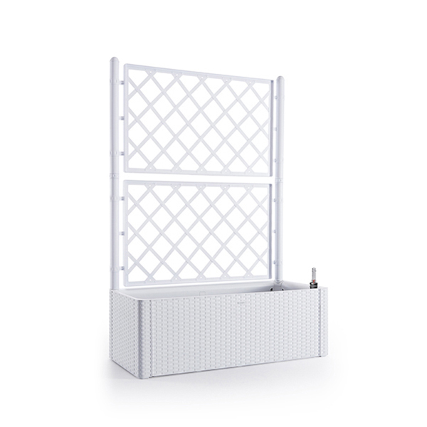 Jardinera Natural Deluxe rectangular con soporte