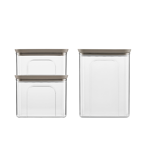 Tosca 3 pcs set rectangular jar