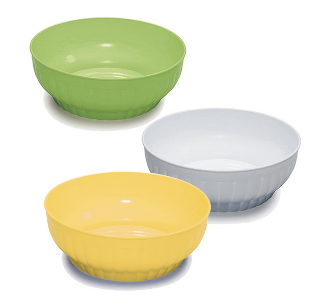 Stefanplast Ribbed saladbowls ø cm 32