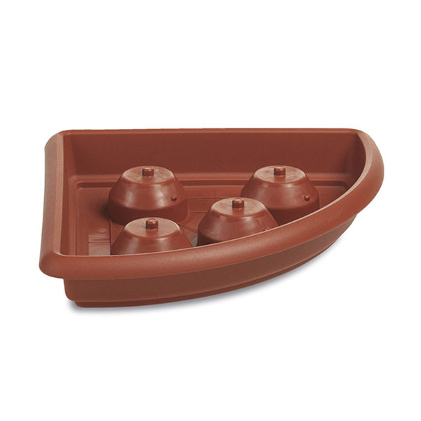 Mediterraneo corner flower box tray