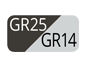 GR25/GR14 - Grafite plus/Grigio luce chiaro GR25/GR14 - Grafite plus/Grigio luce chiaro