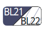 BL21/BL22 - Navy blue/Transaprent blue navy