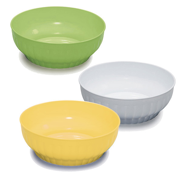 Ribbed salad-bowls ø cm 34